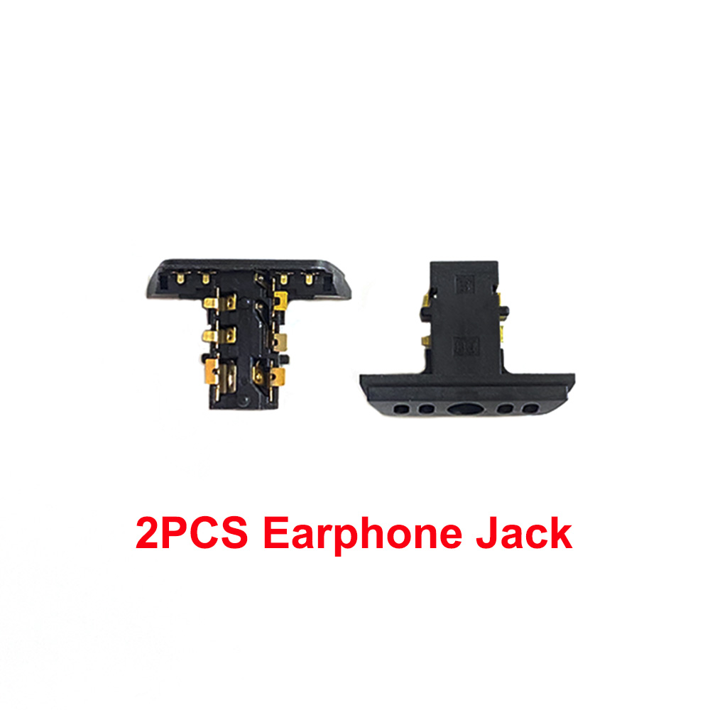 2 peças para ps5 usb 2.0 3.0 porta tipo-c conector de soquete fone de ouvido fone de ouvido conector de porta jack: Marrom