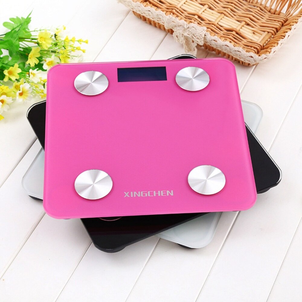 Body Fat Scale Smart Digital Bathroom Wireless Weight Scale Body Composition Analyzer without Battery (Black)