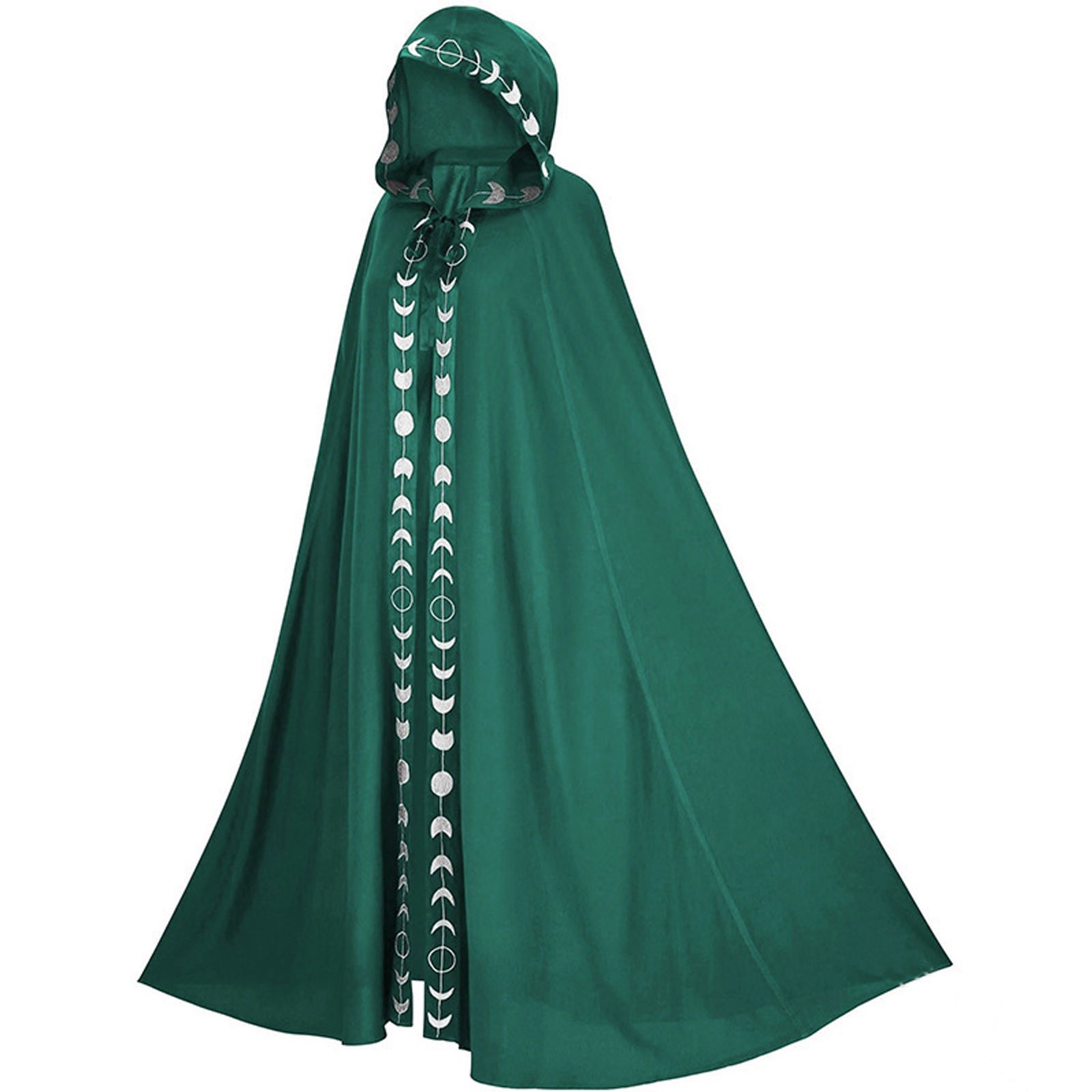 Mantello Cosplay di Halloween medievale cappotto con cappuccio cappotto mantello gotico Vintage Trench lungo Costume Cosplay di Halloween mantello da mago