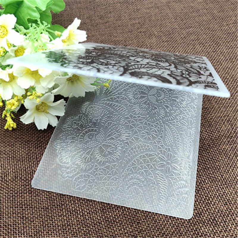 Blommor tryck diy plast embossing mappar för diy scrapbooking pappershantverk/korttillverkning dekorationstillbehör