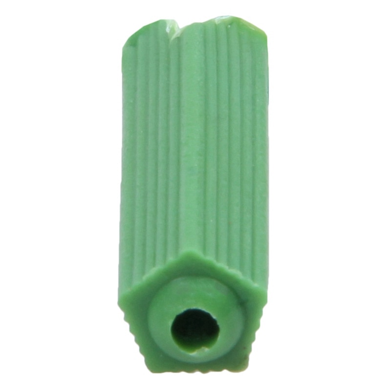 500 Pcs Green Masonry Screw Fixing Wall Anchor Plugs 6mm x 27mm
