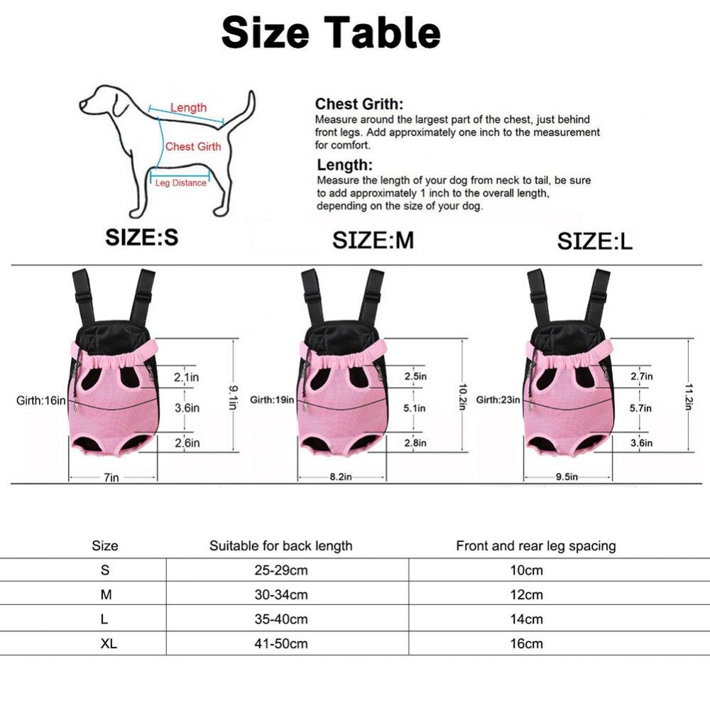 80% Sales! Pet Carrier Backpack Adjustable Front Cat Dog Legs Tail Out Chest Travel Bag