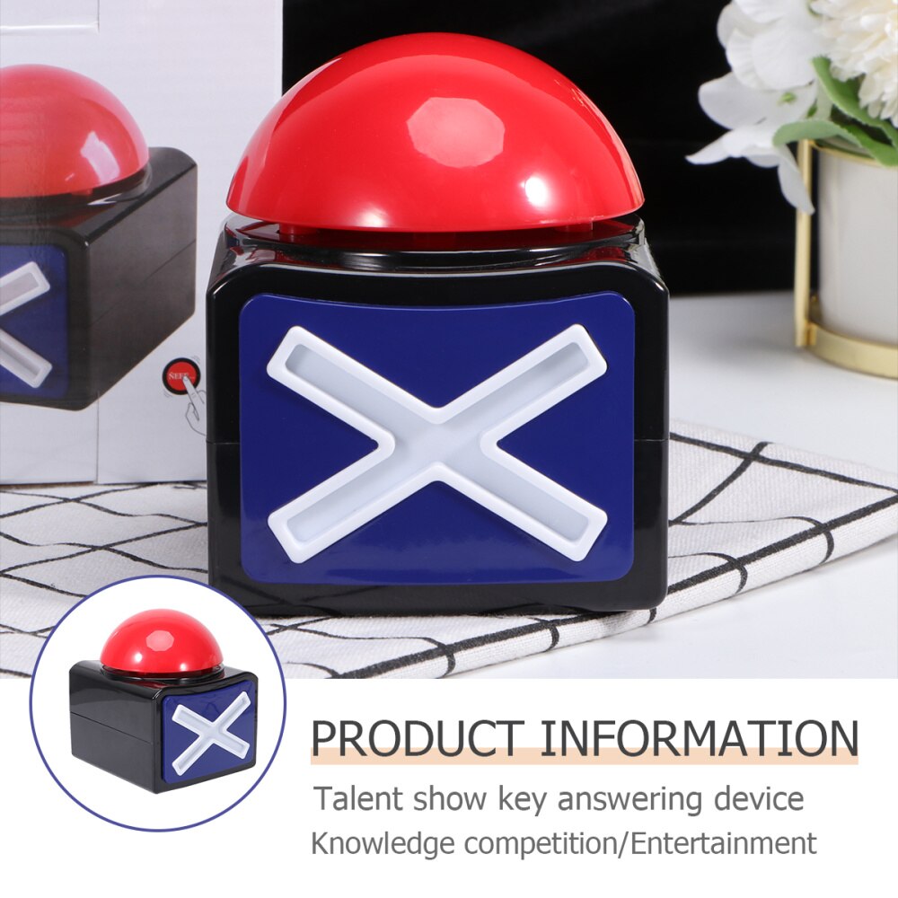 2Pcs Game Answer Buzzer TV Show Sound Button Electronic Sounding Toy for TV Show Game
