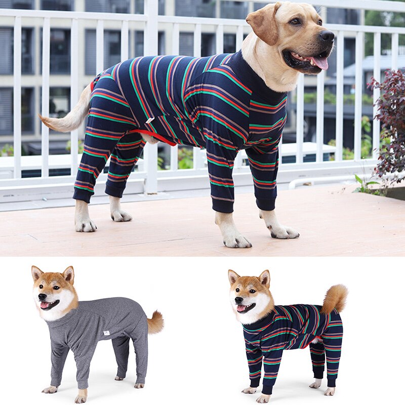 Elastische Hond Jumpsuits Vier Voeten Hond Lichtgewicht Pyjama 4 Benen Hond Onesies T-shirt Pure Pet Kostuum Voor Kleine Medium Grote honden
