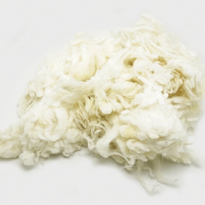 Coils van wolvilt Gekaard Schapenwol, Roving, Fiber, Naaldvilten, Spinning 50 g/bags DIY Baize poke poke fun: white