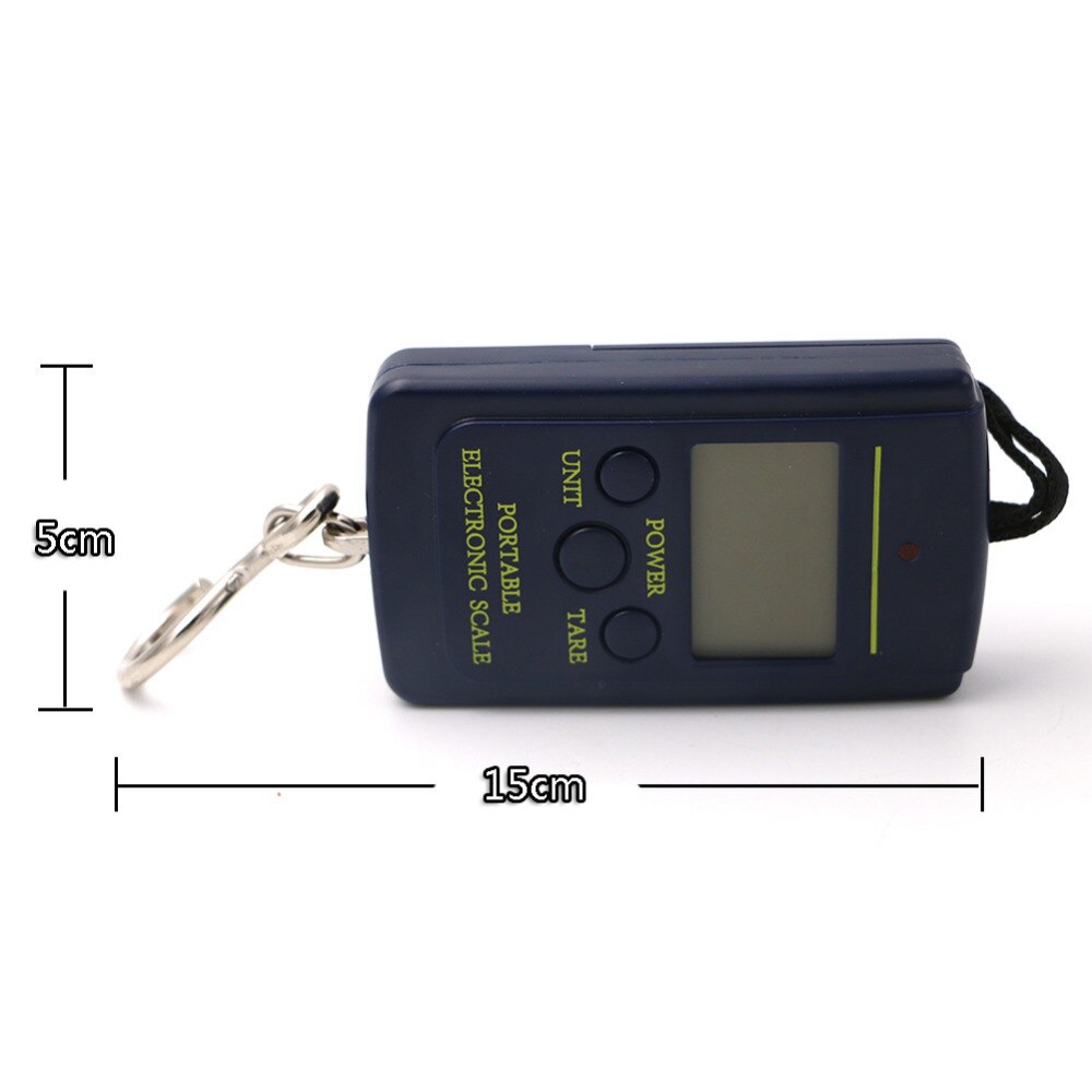 40 kgx 10g mini digitaalivaaka tasku asteikot kalastukseen matkatavarat matka painotus puntari hirttämällä elektroniset koukku mittakaavassa käyttöön 2* aaa