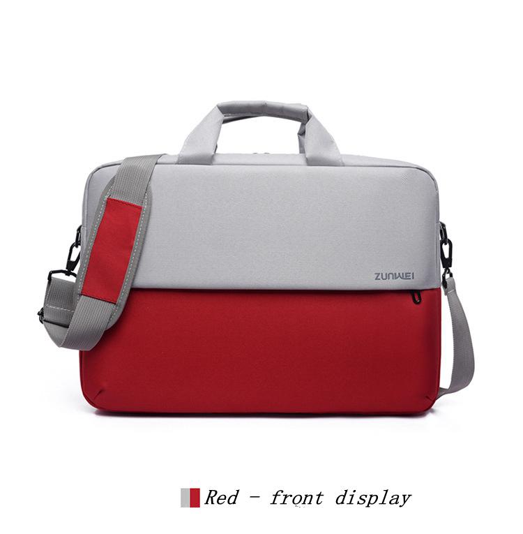 Style15.6 Inch Aktetas Dame Laptoptas Mannen Bussiness Tas Kantoor Tas Handtas Voor Mannen Vrouwen Draagbare Maletin Mujer: Red