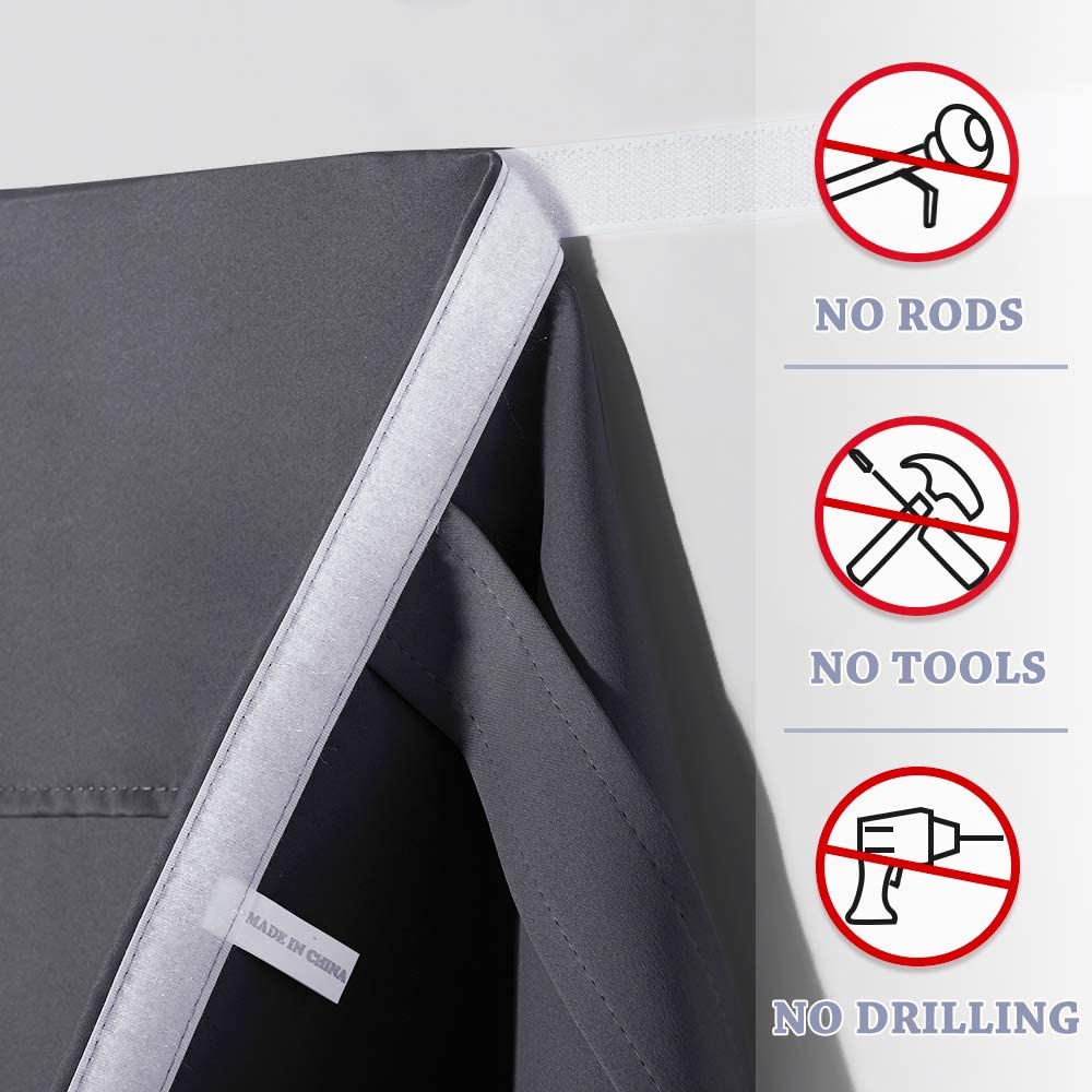 1pc tende per porte francesi autoadesive tenda per porte oscuranti con tende regolabili tenda per porte e finestre tende per tende