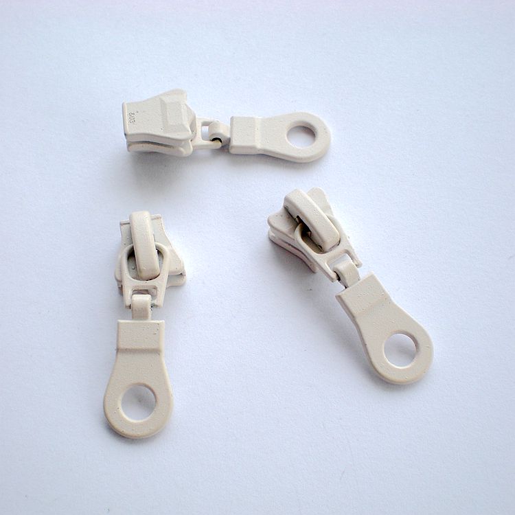 Meetee lot de 5 #  20 de fermeture éclair en résine, écologiques, pour sacs, vêtements, kits de réparation de fermetures éclair, accessoires de couture diy: Beige
