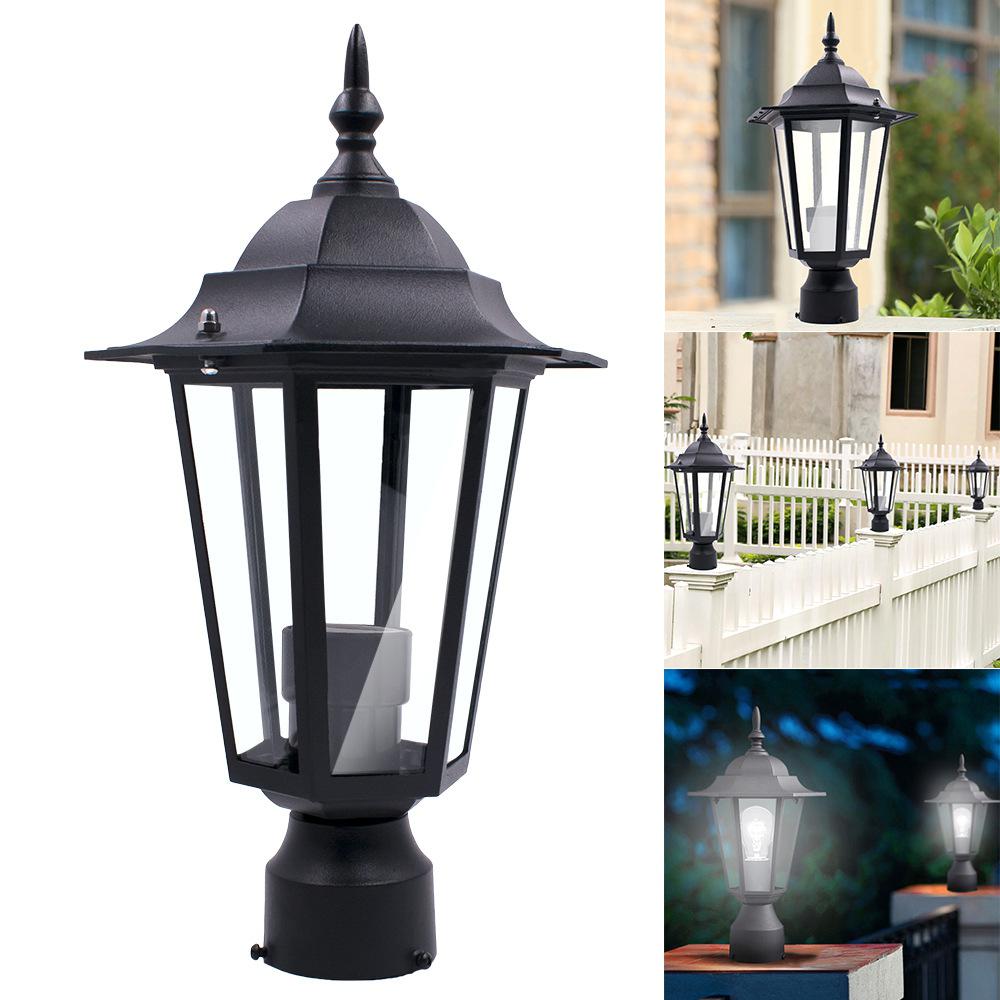 Outdoor Yard Post Hexagonal Column Waterproof Courtyard Garden Street Hexagon Path Driveway Lawn Lamp Decoration