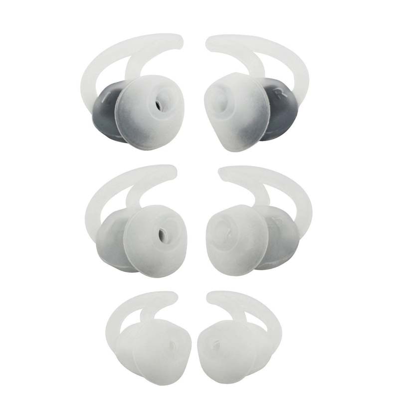 Geschikt Voor Bose Quietcontrol 30 QC30 QC20 QC20i Soundsport Draadloze Siliconen Oordopjes Siliconen Mouw Haaienvin Oorbeschermers: Transparent suit