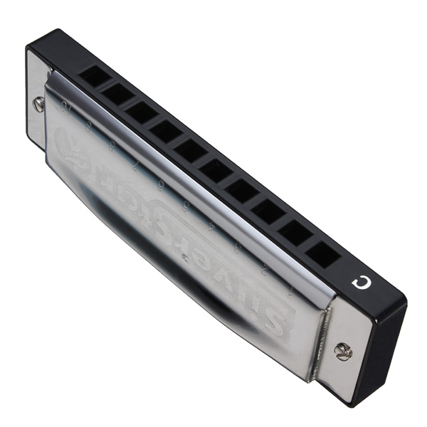 Profressional 10 Gaten C Key Tone Harmonica Zilveren Ster HOHNER Blues Harmonica Mondharmonica Musical Harp Muziek Instrumenten