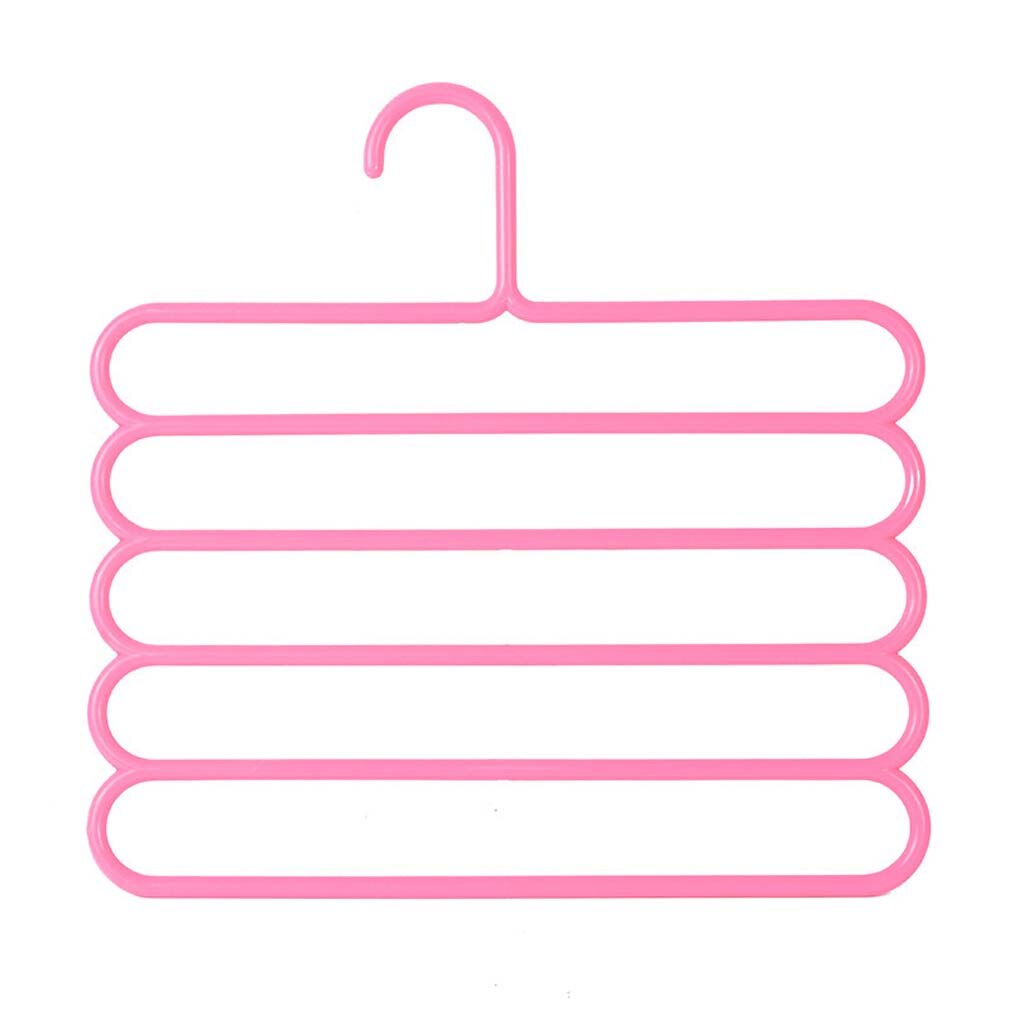 5 szczebel wieszaki na ubrania szafa organizator wielofunkcyjne spodnie spodnie wieszak stojak ze stali nierdzewnej na ubrania organizador: 08-plastikowy jeden