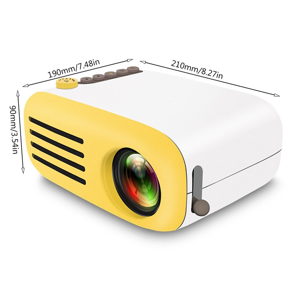 Yg200 Home Mini Projector Portable Handheld Hd 1080P Led Projector Home Media Player yellow