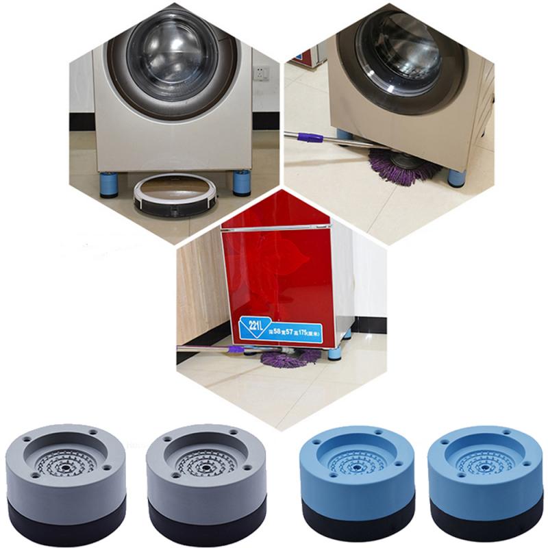 4pcs Washing Machine Foot Cups Anti Shake Noise Proof Washer Feet Pad Bath Balcony Furniture Padding Mat Bathroom Hardware Tools
