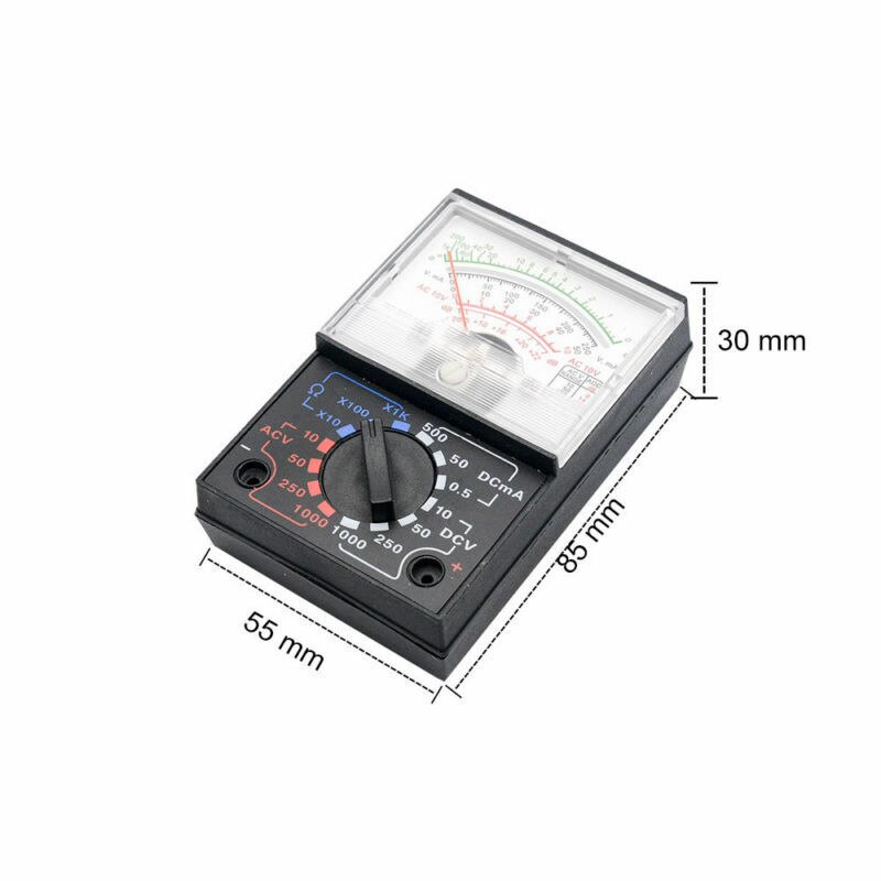 YX 1000A Analogue Multimeter Voltimeter Electrical Analog Tester Meter AC DC