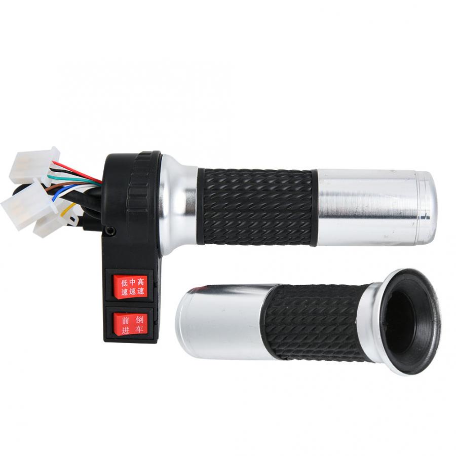 Electric Bike Throttle Handlebar E-Bike 3Speed Throttle Handlebar Speed Reverse Cruise Hand Grip Reverse Gear Throttle Handlebar