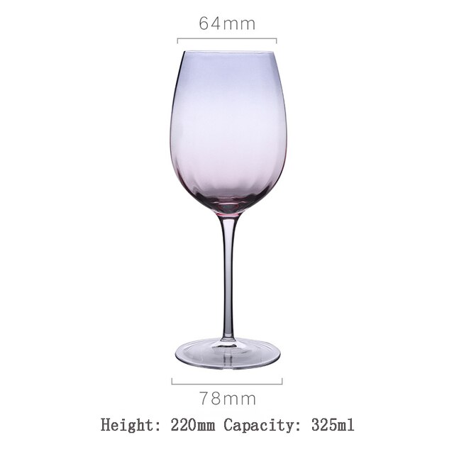 Verre à vin arc-en-ciel de couleur cristal, pour la cuisine et les produits ménagers: Tall wine glass A