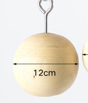 Holz Klettern Energie Ball Klettern und Bouldern Greifer Prämie Fitness Kanonenkugel Halten Griffe ziehen hoch Ball: 12cm