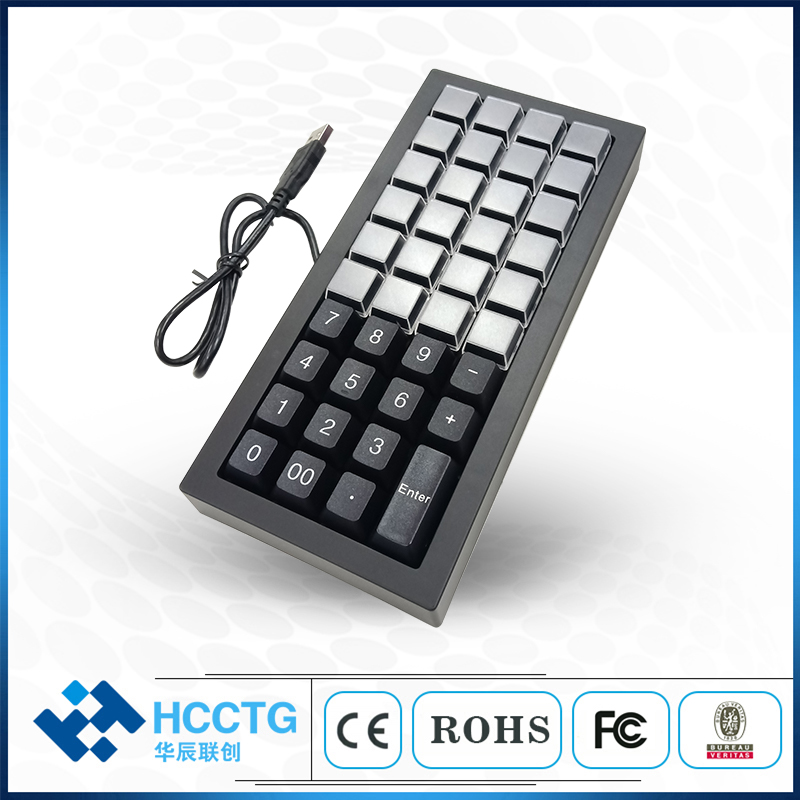 40 Keys Mechanical POS Programmable Keyboard KB40 With Programming Tool