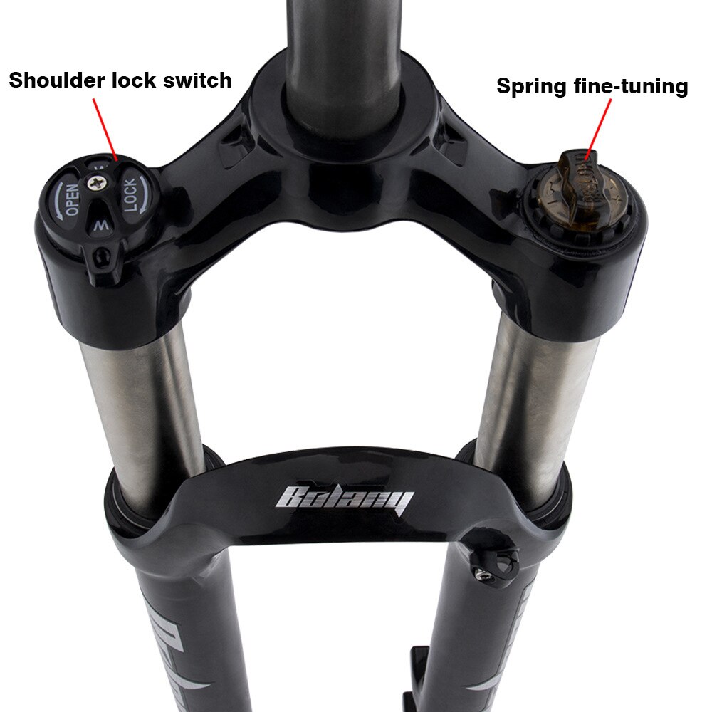 MTB Fork Air Bicycle Front Suspension 26/27.5/29inch 32mm Straight Tube Manual Mechanical Lockout Alloy Quick Release Bike Fork