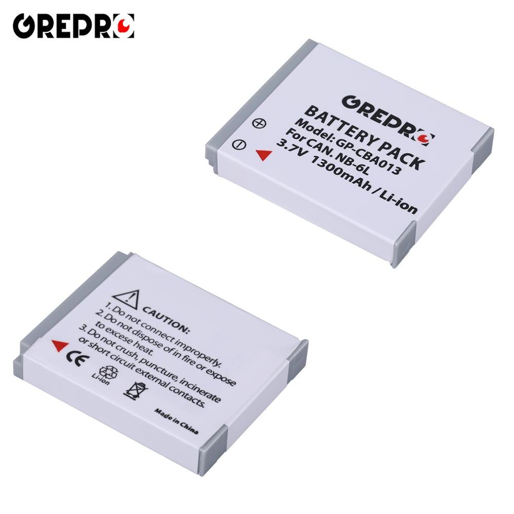 NB-6L NB-6LH NB 6L 6LH Battery for Canon IXUS 310 SX240 SX275 SX280 SX510 SX500 HS 95 D10 S120 S200 105IS 200IS 210IS 85IS 95IS: 2x Battery