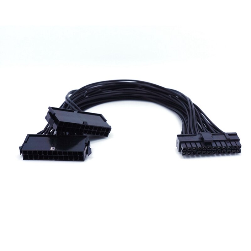 24 Pin Power Supply Extension Cable Dual PSU Mining Cables for Computer Adaptor Cable for BTC Riser Miner