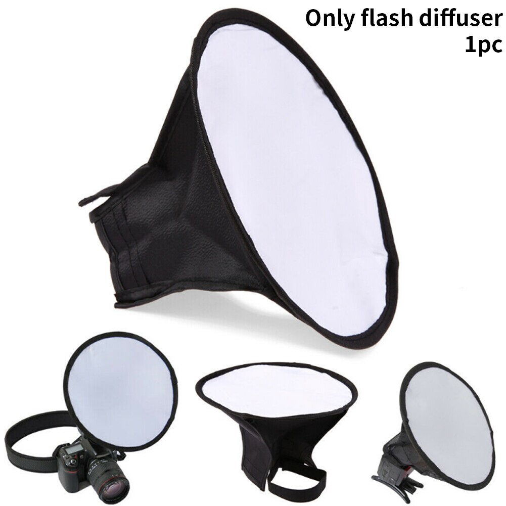 20cm studio diffuusori valokuvaus salama softbox tarvikkeet yleismaailmallinen pyöreä valokuva kotiin helppo asentaa canonille