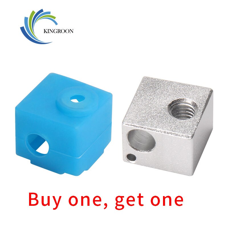 KingRoon E3D V5 J-kopf Heizung Block Extruder Teil Aluminium HotEnd V5 Wärme Block 16*16*12mm Silizium fallen abdeckung 3D Drucker Teile: Ursprünglich Titel