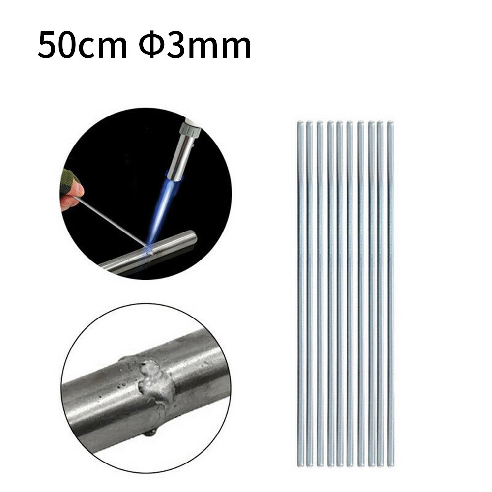 10Pcs 1.6mm 2mm 3mm Aluminium Welding Rods Wire Brazing Easy Solder Low Temperature Soldering Supplies