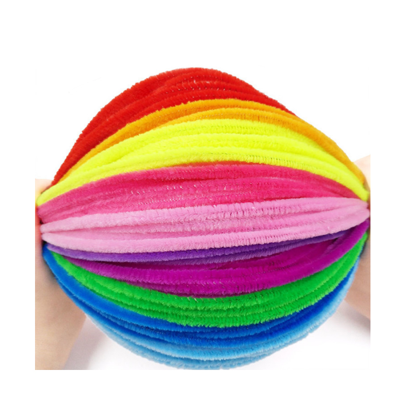 SAIZHI 100PCS Farbige Tops Haar Wurzel Verdreht Stäbe Kindergarten kinder Kreative Handarbeit DIY Machen Pädagogisches Spielzeug SZ3636
