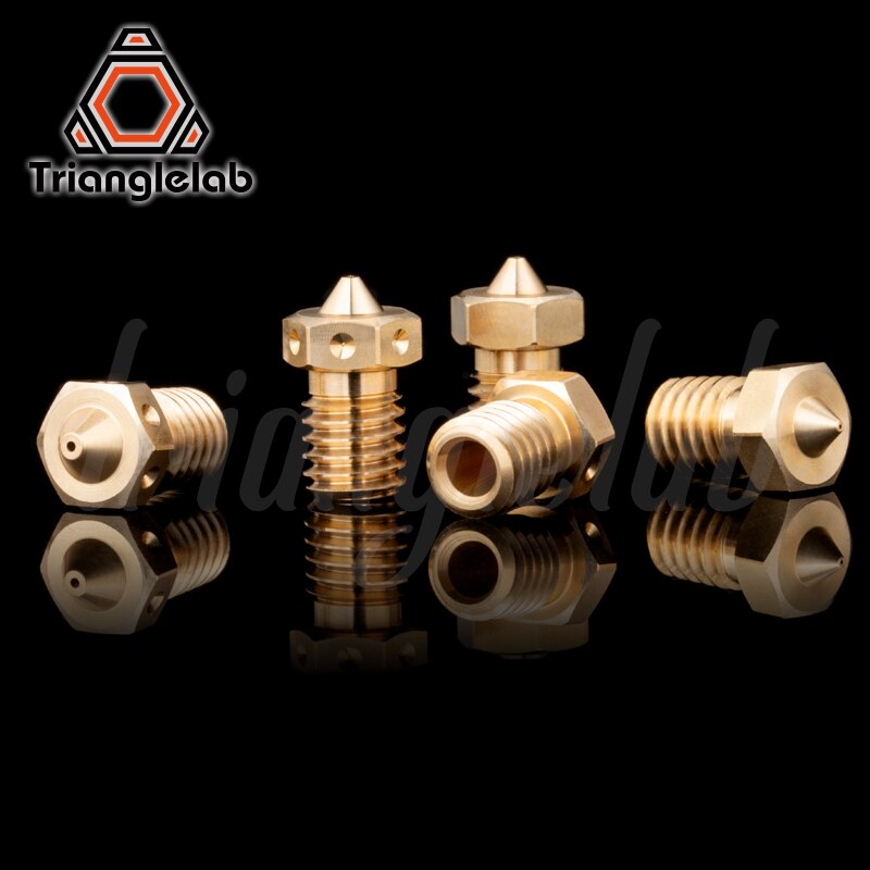 Trianglelab V6 Mondstuk 2.85/3.0Mm M6 Draad Grote Flow Custom Modellen Voor 3D Printers Hotend Voor e3D V6 Hotend J-Head