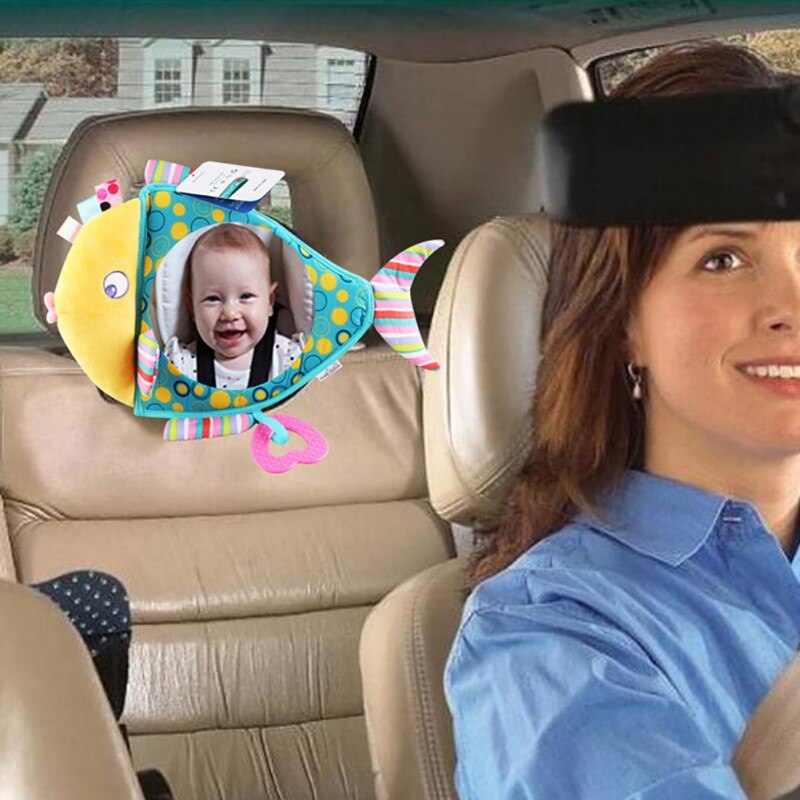 Autostoel Terug Spiegel Voor Baby Onbreekbaar Rear Facing Zuigeling Auto Spiegel Vis Vormige Clear View Auto Spiegels speelgoed
