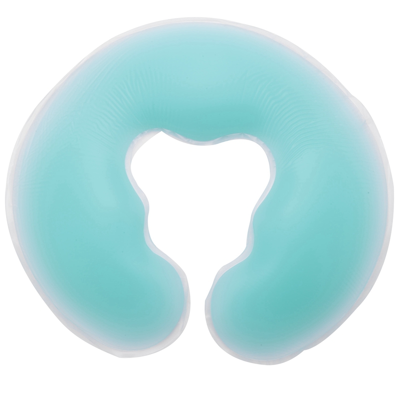 Cojín de silicona suave para masaje en forma de U, almohadilla de Gel para Spa, relajante, para el cuidado de la salud, 1 Uds.: green