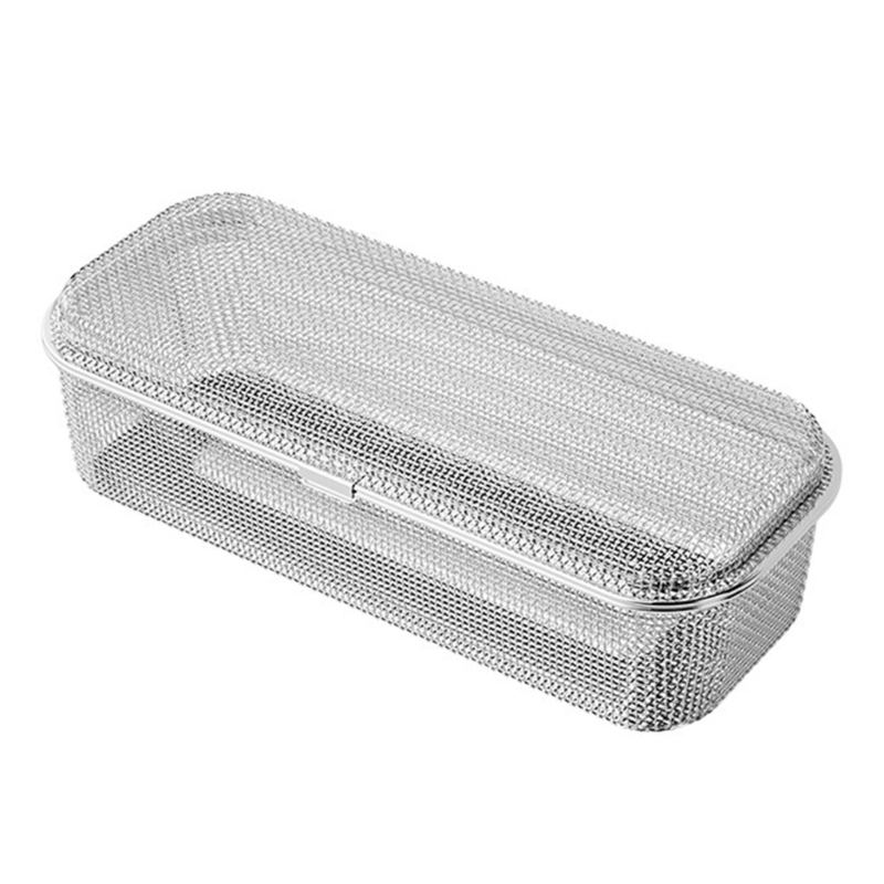 Bestekbak Roestvrijstalen gaasmand voor keukenopslag en drogen keukengerei: Light Grey