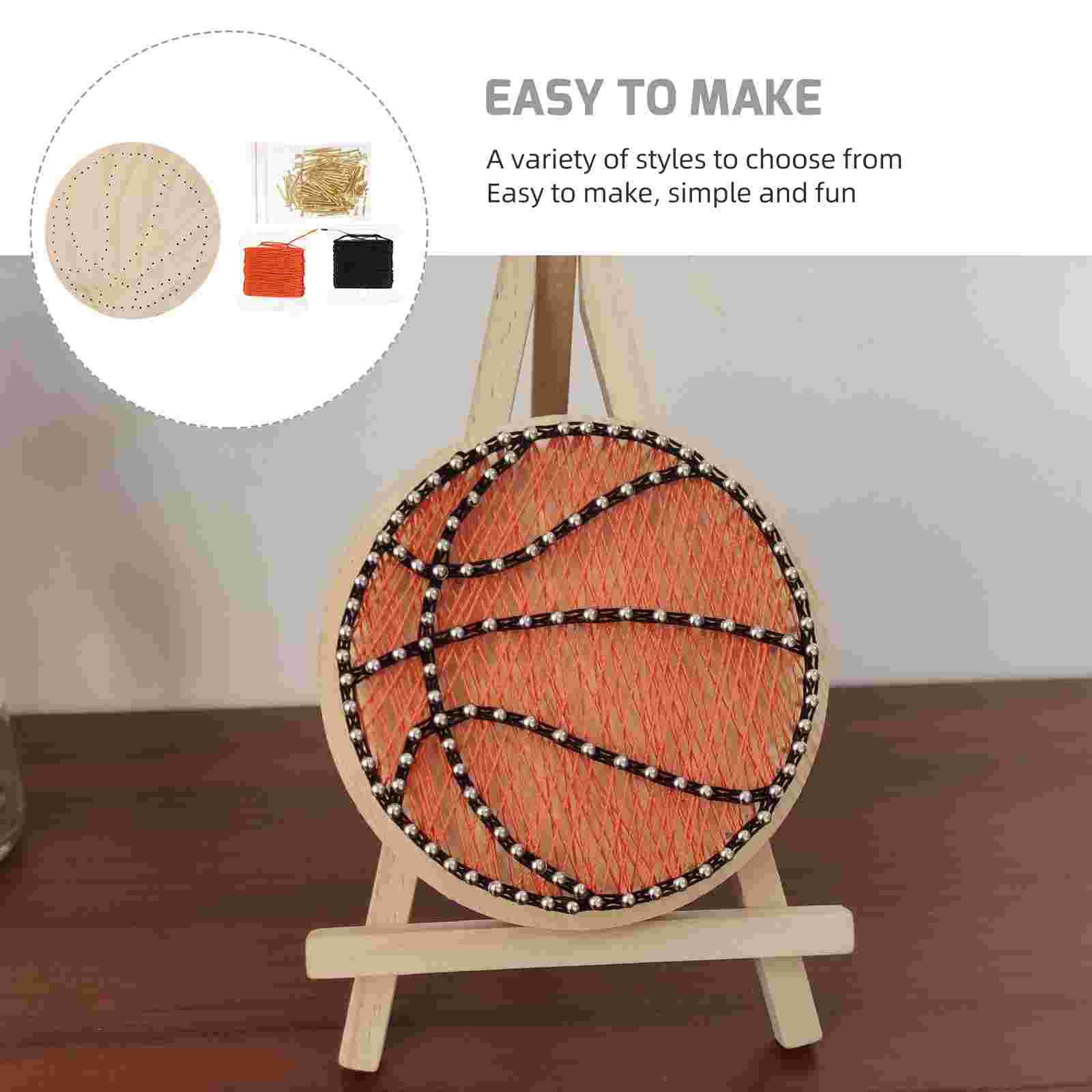 1 Set DIY String Art Kit Nail String Craft Kit Nail Winding Painting Handicraft For Child Girl Boy