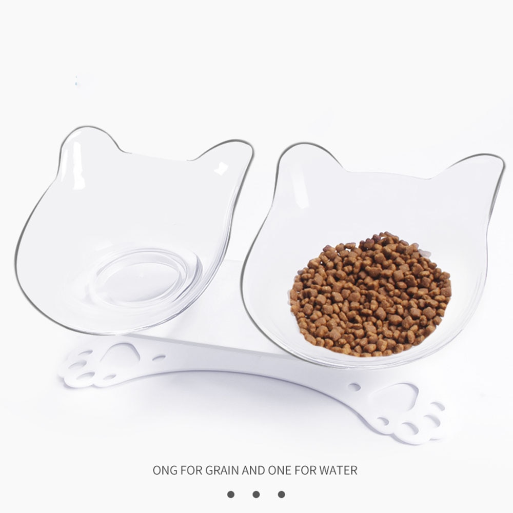 Bols durables Double pour chats | Bols pour animaux de compagnie surélevée, avec support surélevé, fournitures d'alimentation et d'arrosage pour chats, fournitures pour chiens