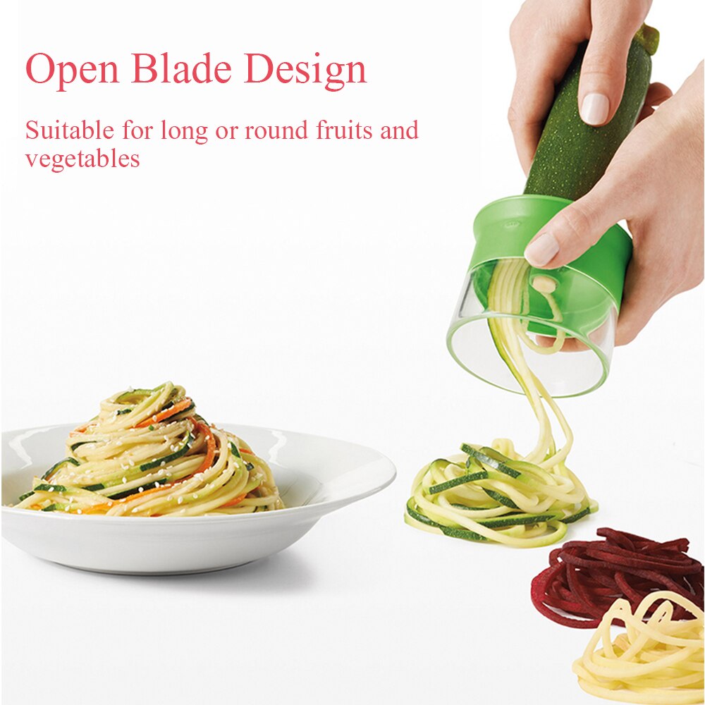 Handheld Rasp Spiral Blade Cutter Wortel Komkommer Groente Fruit Spiral Slicer Salade Gereedschap Courgette Noodle Spaghetti Maker