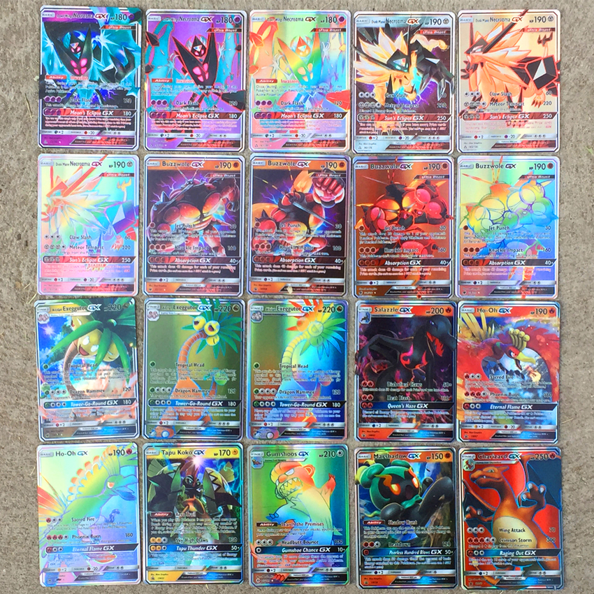 200 20 70 100 Stuks Gx Mega Ex Engels Shining Voor Speelkaarten Game Collection Battle Carte Trading Card Kinderen speelgoed