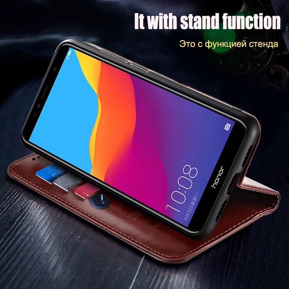 Case For Huawei Honor 7C Case On Huawei Honor7C 5.7 inch flip leather Cover For Huawei Honor 7C Aum-L41 Cases Coque