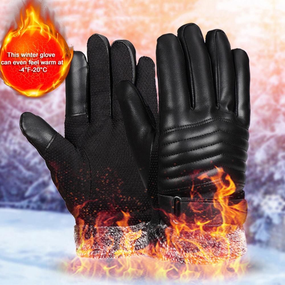 Winter Waterdichte Ski Handschoenen Winddicht Touchscreen Handschoenen Verdikte Warm Running Wanten Ademende Anti-slip Outdoor Handschoenen