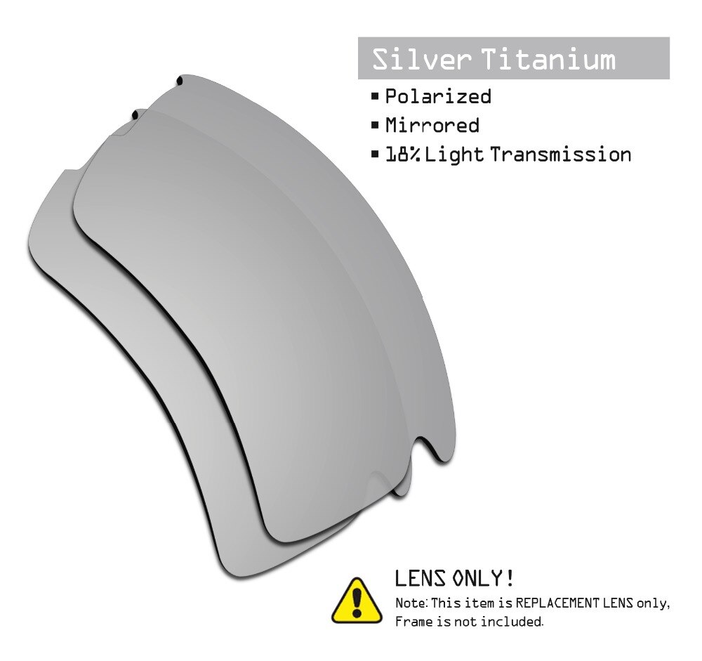 Smartvlt 3 par polariserede solbriller udskiftningslinser til oakley flak 2.0 xl stealth sort og sølv titanium og brandrød
