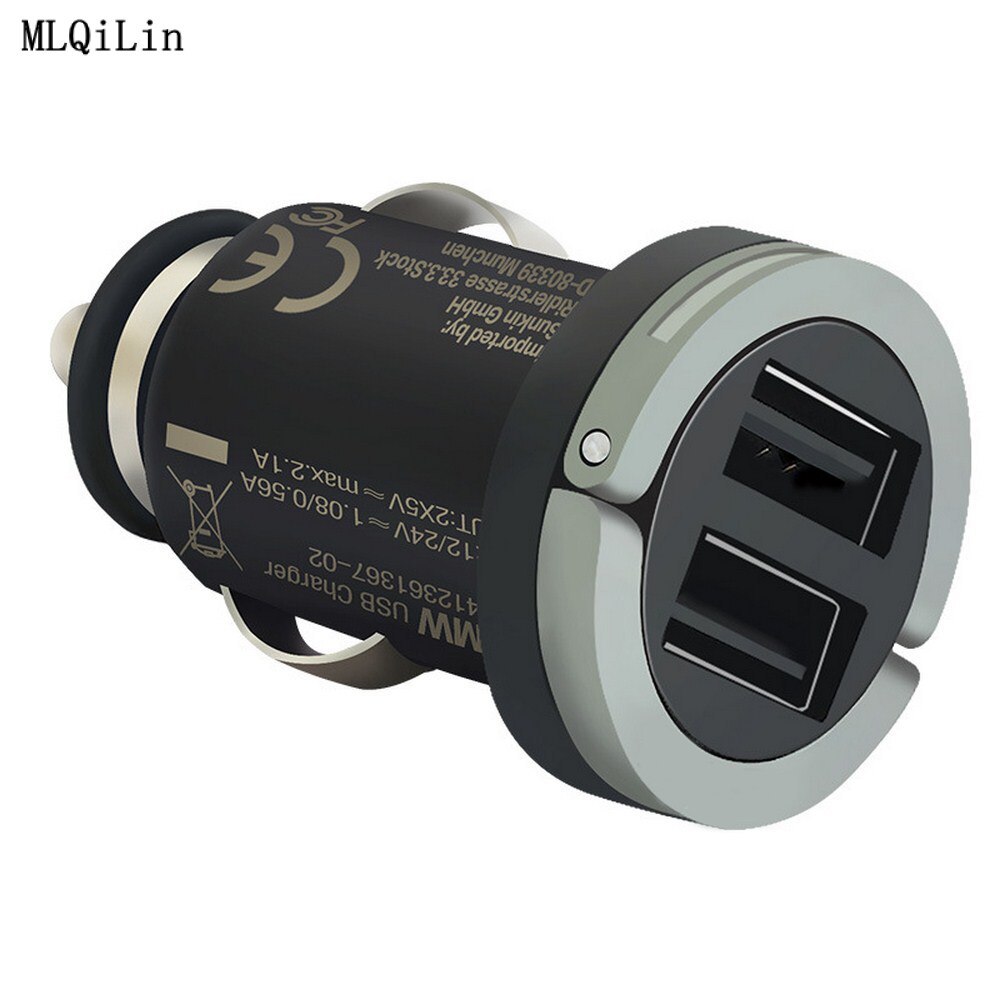 Auto Originele Usb-oplader Voor Bmw Universele Voor F10 F15 F16 F25 F26 F30 E90 F01 G30 G50 Usb Quick dual Sigarettenaansteker Adapter