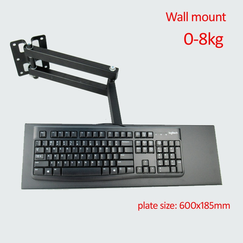 DL-123L-KYM3 Toetsenbord Lade Gemonteerd Op Muur 600X185Mm Voor Staande Werkende Toetsenbord Houder Lange Arm