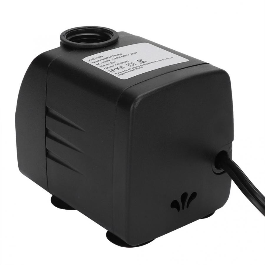 25W Pond Fountain Water Suction Pump Miniature Submersible Pump US 100-120V Pool Garden Fish Aquarium Water Pump