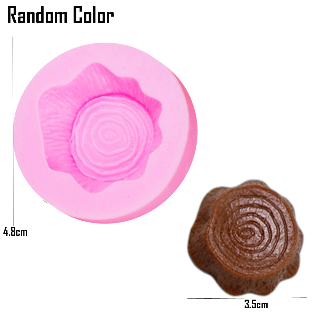 Tipi di fiaba Porta di lumaca Fungo Erba Fiore Zucchero Caramelle Torta Bordo Stampo in silicone Stampo per cioccolato Decorazione M302: viola