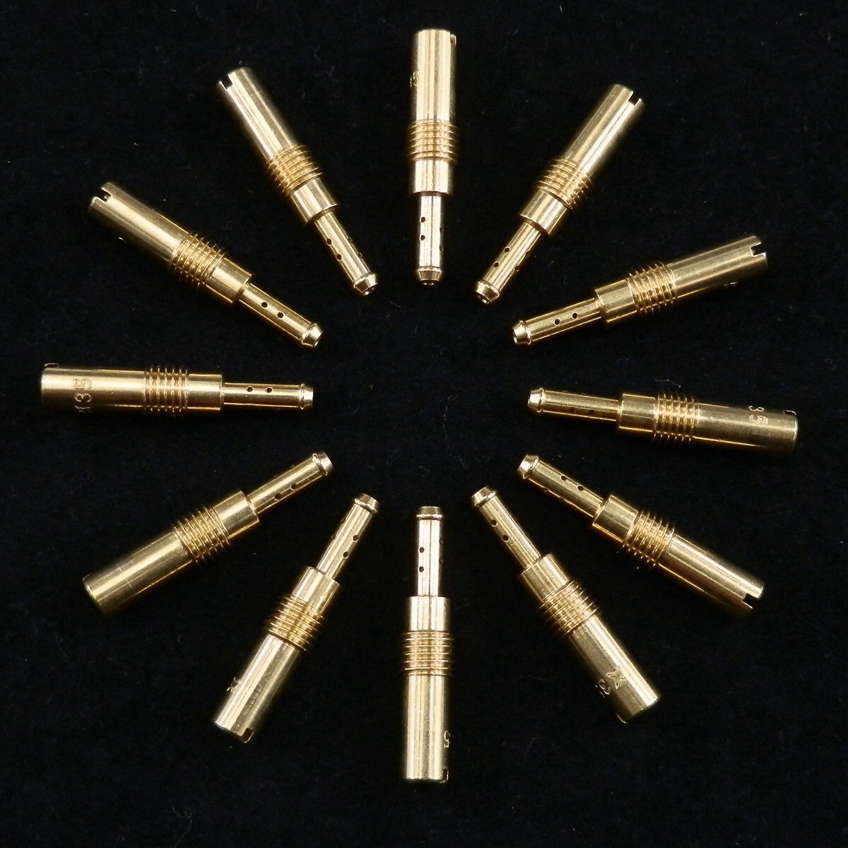 Carburador Pilot Jet de 12 Uds. De cobre para motocicleta Carb GY6 PWK Keihin