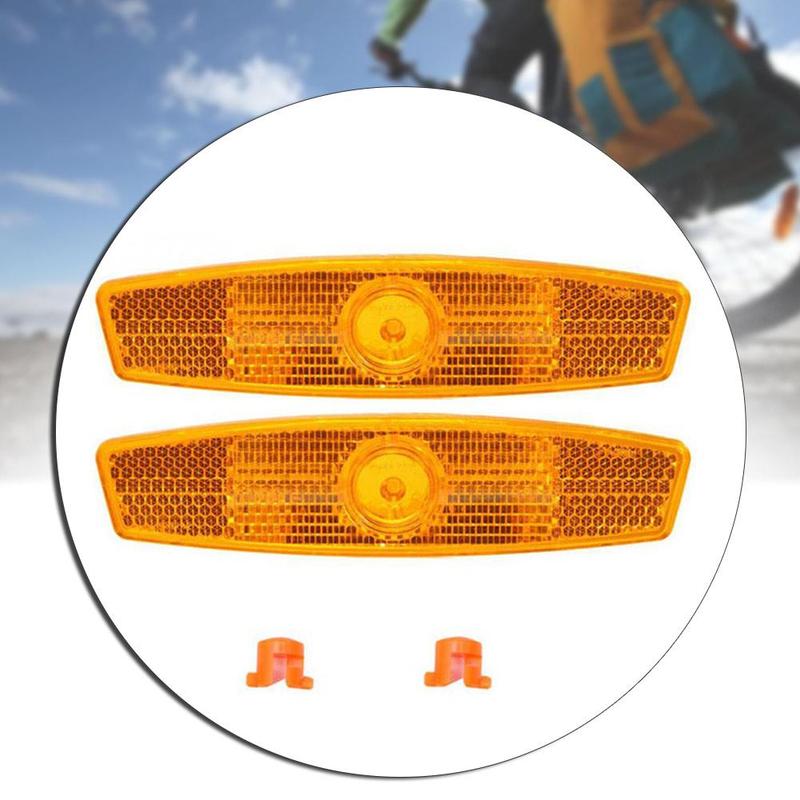 4 Stuks Geel Mountainbike Spaken Reflecterende Strips Reflector Verlichting Fiets Wiel Verlichting Fiets Lichten Reflectoren Spoke