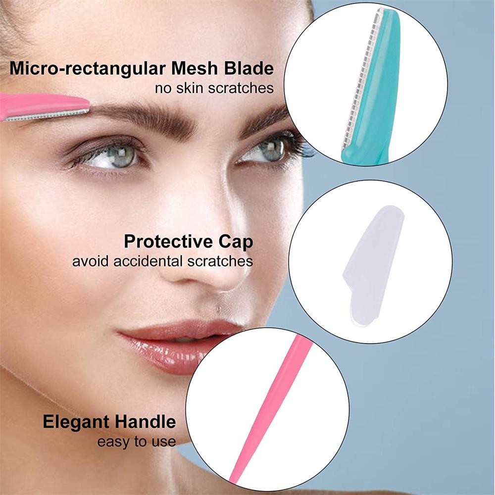cejas Trimmer de afeitar kit de cara de pelo desmaquillante Facial Shaper Dermaplaning depiladora Razors herramientas de maquillaje para hombre mujer