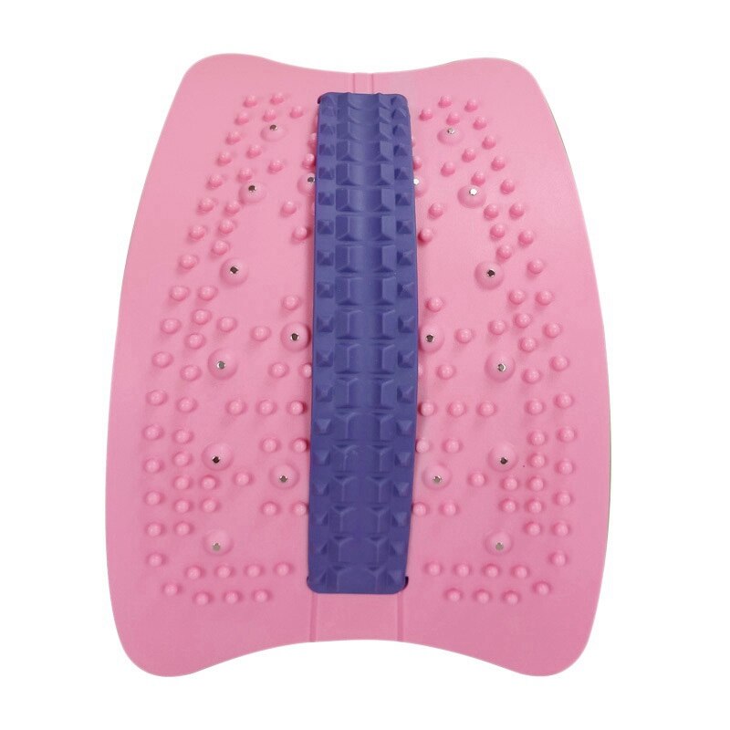 Back Stretching Device Massager, Spine Deck Back Stretcher For Lower Back Pain Relief,Lumbar Relaxatio Tool: Tangerine